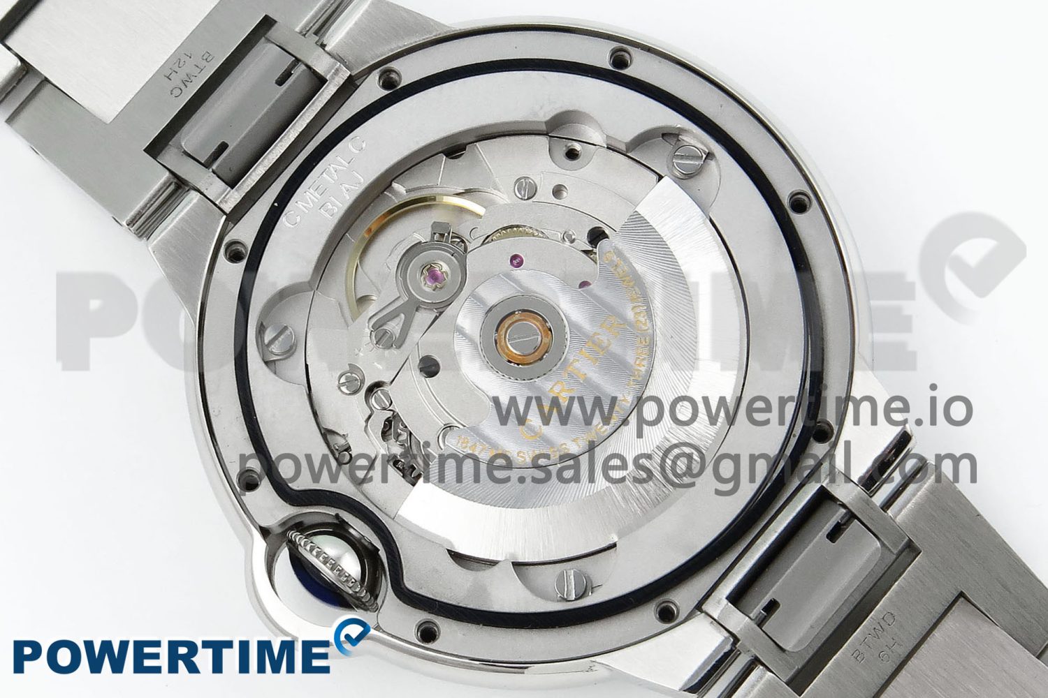 Ballon Bleu 40mm SS CHF 1:1 Best Edition Blue Texture Dial on SS Bracelet A2824 - Image 9