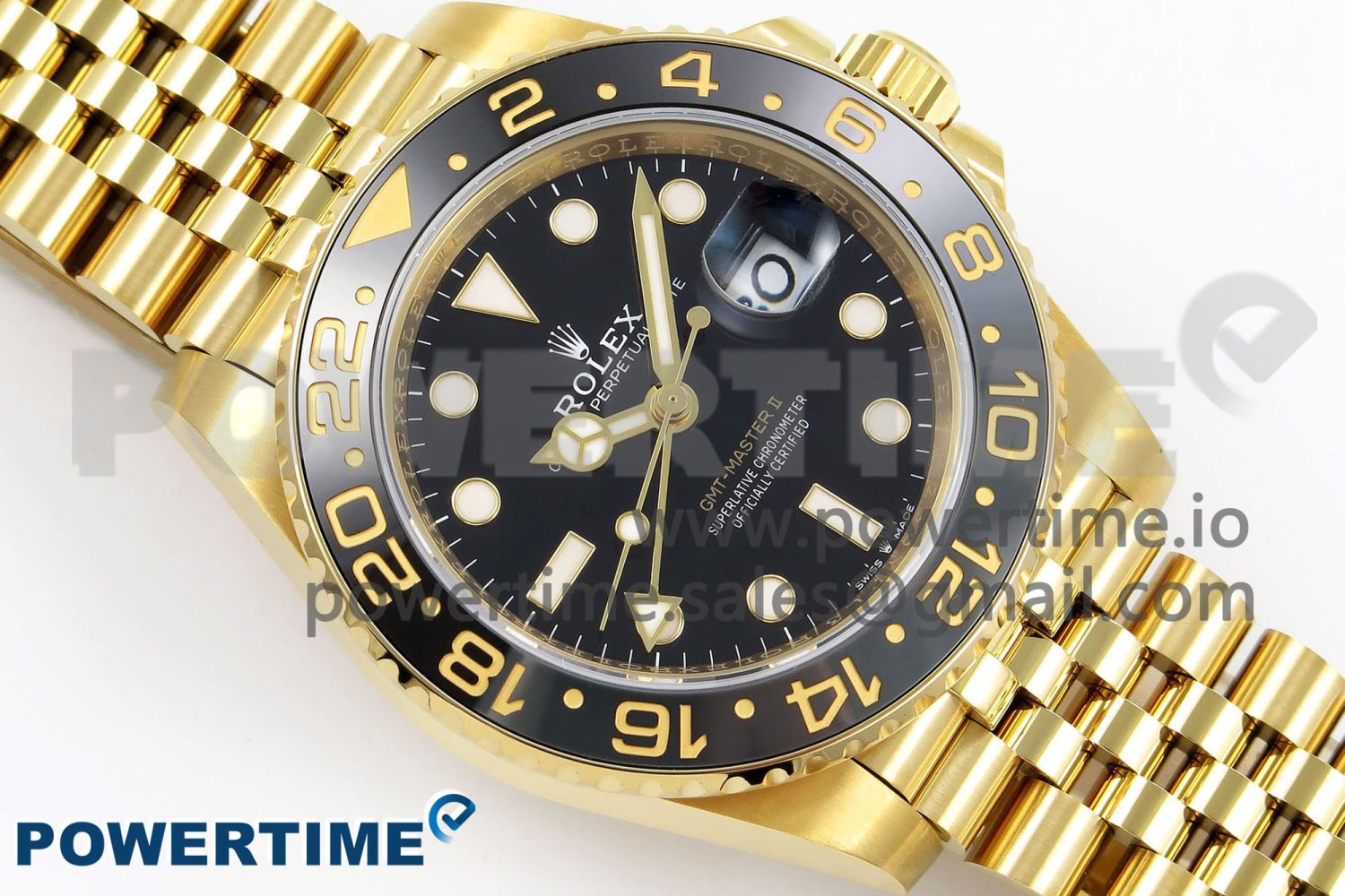 GMT-Master II 126718 GRNR ARF 1:1 Best Edition Black Dial on YG Jubilee Bracelet VR3285 CHS - Image 3