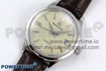 Grand Seiko Elegance Automatic SS GSF 1:1 Best Edition Cream Dial on Brown Leather Strap NH34 - Image 2