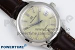Grand Seiko Elegance Automatic SS GSF 1:1 Best Edition Cream Dial on Brown Leather Strap NH34 - Image 3