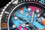Sea Dweller 43mm Carbon DIWF Best Edition Graffiti Dial on Black Nylon Strap A2824 - Image 4