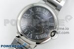 Ballon Bleu 40mm SS CHF 1:1 Best Edition Grey Texture Dial on SS Bracelet A2824 - Image 2