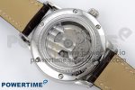 Grand Seiko Elegance GMT SS GSF 1:1 Best Edition Cream Dial on Brown Leather Strap NH34 - Image 9