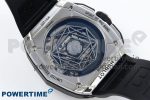 Spirit of Big Bang Sang Bleu SS Full Diamonds BLSF Edition Skeleton Dial on Black Rubber Strap A7750 - Image 8