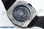 Spirit of Big Bang Sang Bleu SS Full Diamonds BLSF Edition Skeleton Dial on Black Rubber Strap A7750 - Image 9
