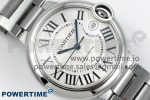 Ballon Bleu 40mm SS CHF 1:1 Best Edition White Texture Dial on SS Bracelet A2824 - Image 3