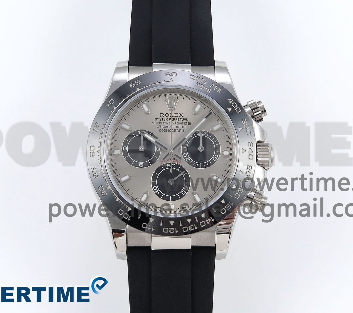 Daytona 116519 VRF 1:1 Best Edition Gray Dial on Oysterflex Rubber Strap A7750