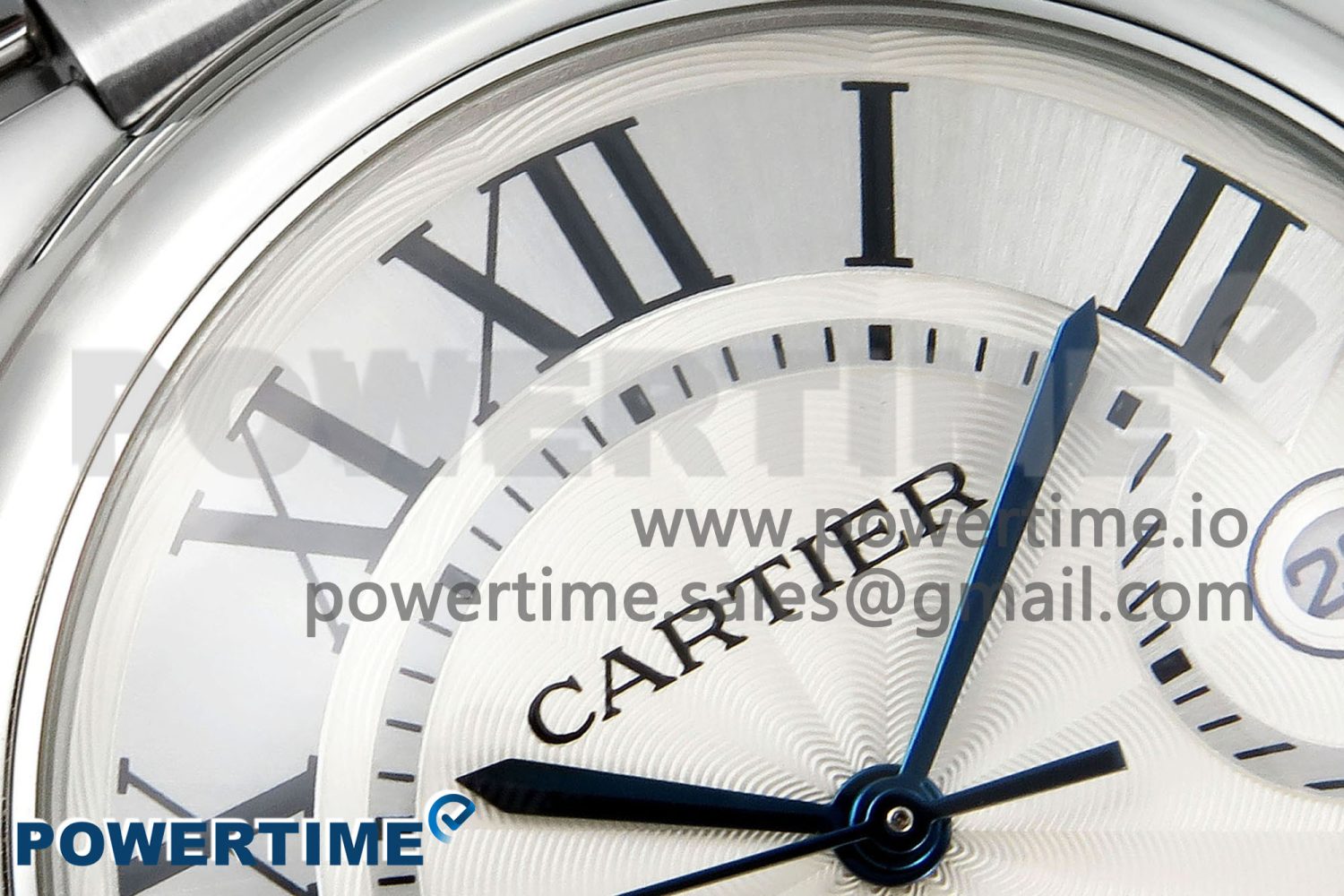 Ballon Bleu 40mm SS CHF 1:1 Best Edition White Texture Dial on SS Bracelet A2824 - Image 4