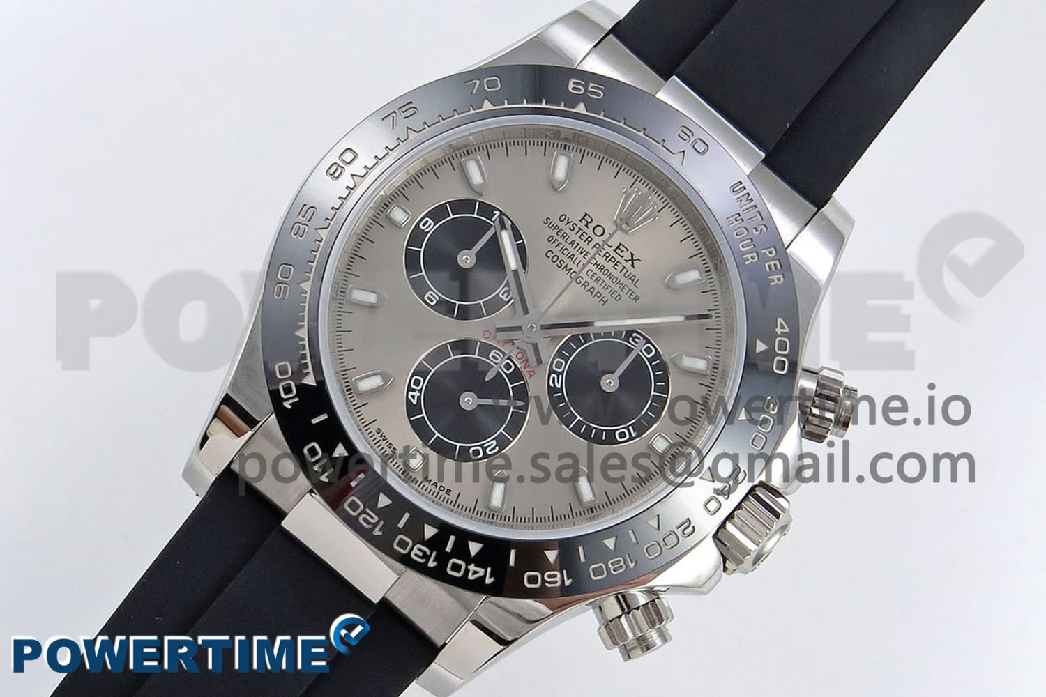 Daytona 116519 VRF 1:1 Best Edition Gray Dial on Oysterflex Rubber Strap A7750 - Image 2