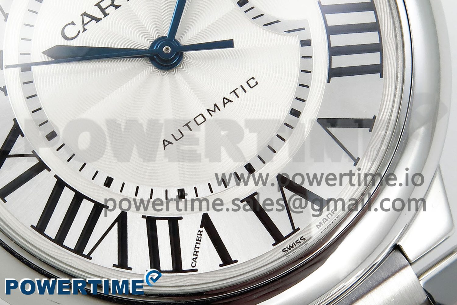 Ballon Bleu 40mm SS CHF 1:1 Best Edition White Texture Dial on SS Bracelet A2824 - Image 5