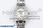 Royal Oak 34mm SS ZF 1:1 Best Edition White Textured Dial on SS Bracelet A5800