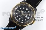 Sea Dweller 43mm Carbon DIWF Best Edition Black Dial YG Bezel on Black Nylon Strap A2824 - Image 2
