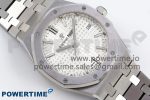 Royal Oak 34mm SS ZF 1:1 Best Edition White Textured Dial on SS Bracelet A5800 - Image 3