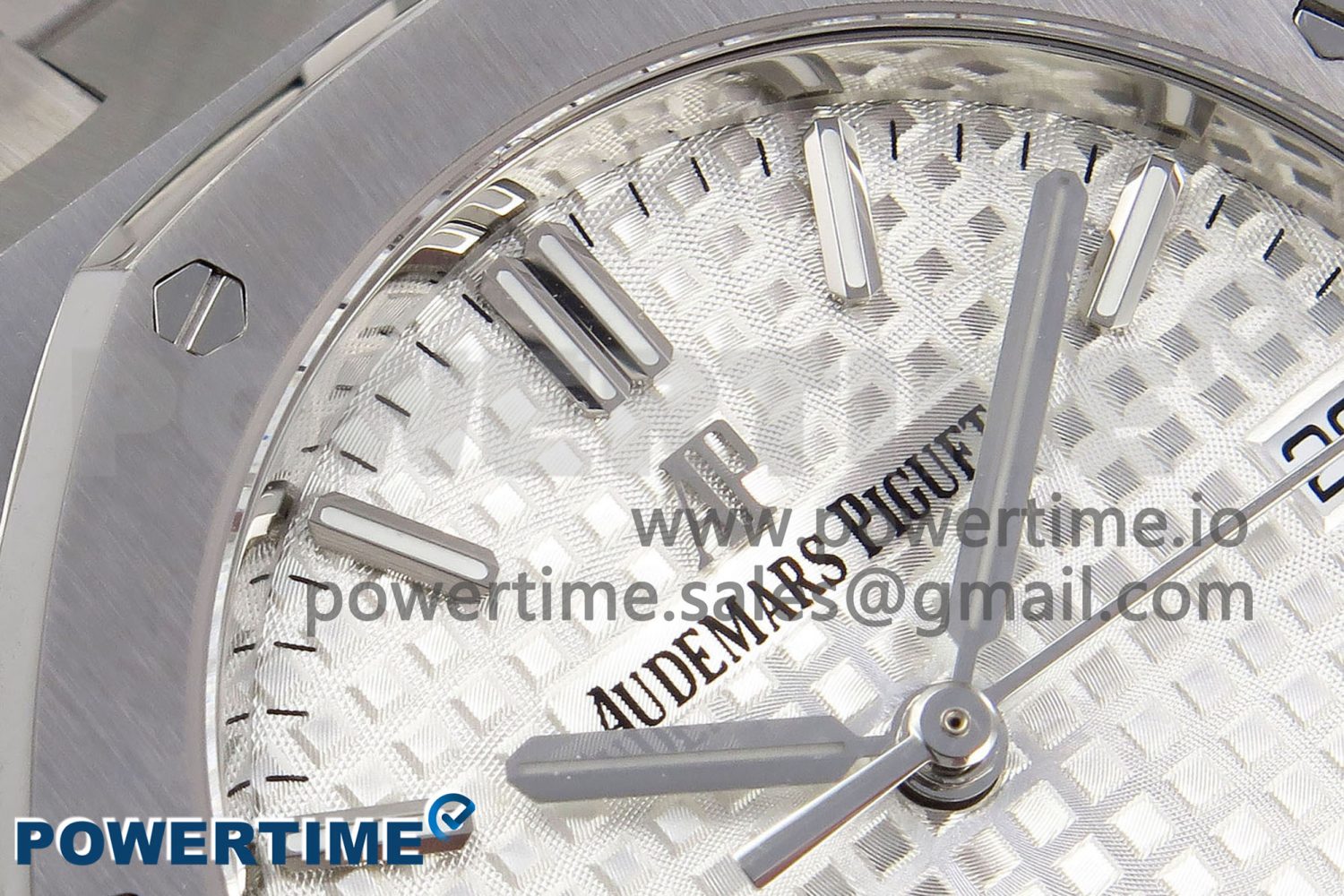 Royal Oak 34mm SS ZF 1:1 Best Edition White Textured Dial on SS Bracelet A5800 - Image 4