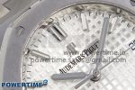 Royal Oak 34mm SS ZF 1:1 Best Edition White Textured Dial on SS Bracelet A5800 - Image 4
