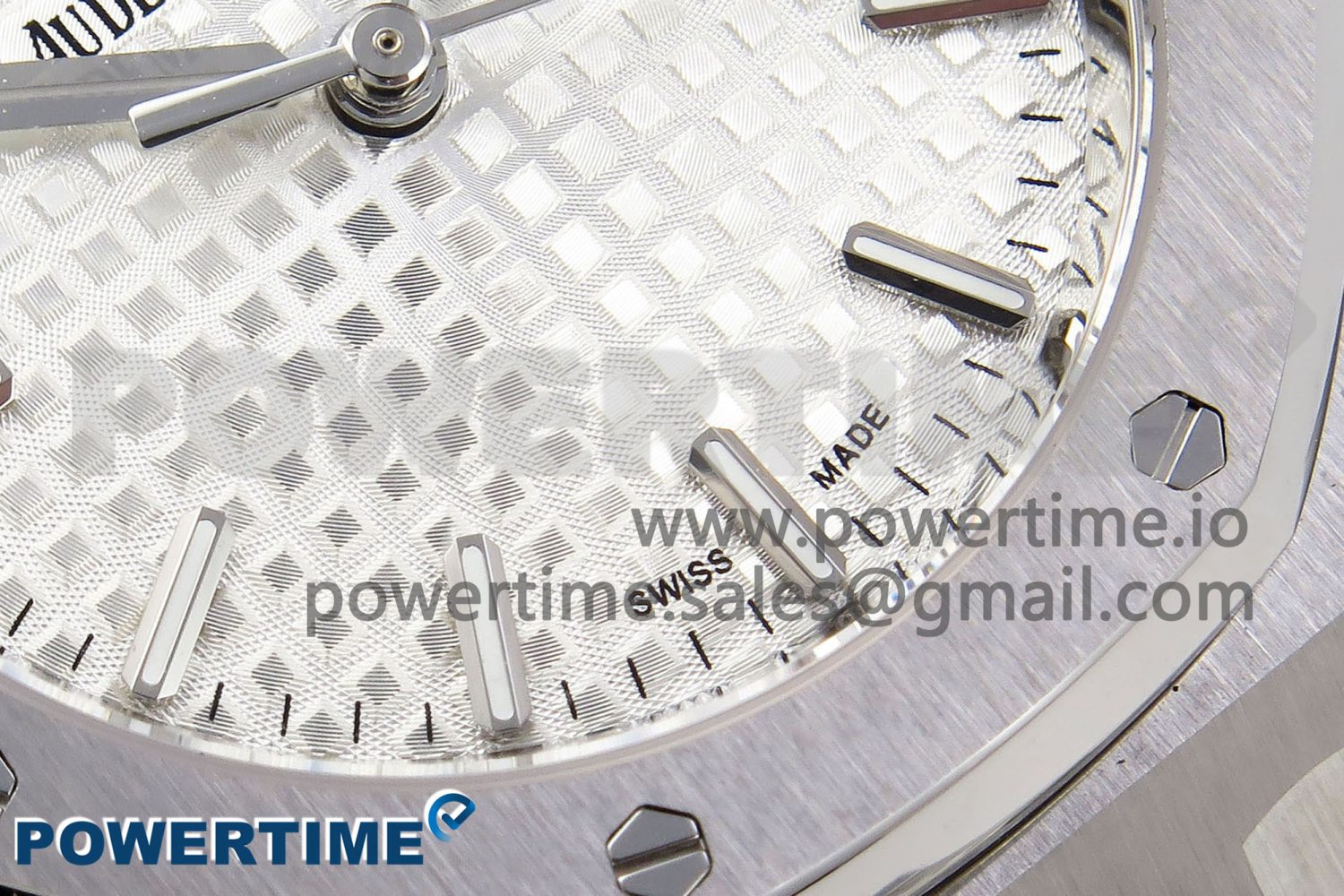 Royal Oak 34mm SS ZF 1:1 Best Edition White Textured Dial on SS Bracelet A5800 - Image 5