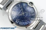 Ballon Bleu 42mm SS CHF 1:1 Best Edition Blue Texture Dial on SS Bracelet A2824 - Image 3