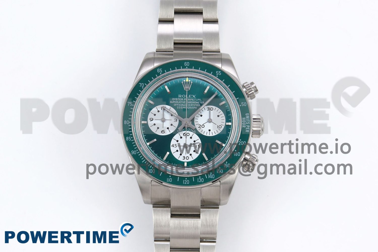 Daytona SS ADGF Best Edition Green/White Dial on SS Bracelet A7750 - Image 1