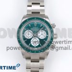 Daytona SS ADGF Best Edition Green/White Dial on SS Bracelet A7750