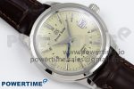 Grand Seiko Elegance GMT SS GSF 1:1 Best Edition Cream Dial on Brown Leather Strap NH34 - Image 3