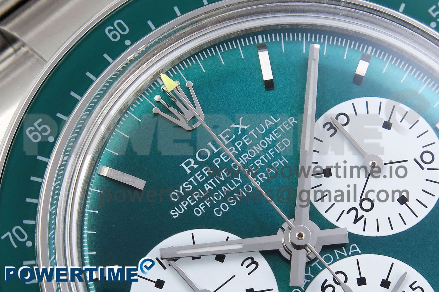 Daytona SS ADGF Best Edition Green/White Dial on SS Bracelet A7750 - Image 4