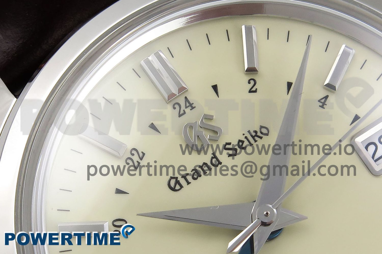 Grand Seiko Elegance GMT SS GSF 1:1 Best Edition Cream Dial on Brown Leather Strap NH34 - Image 4