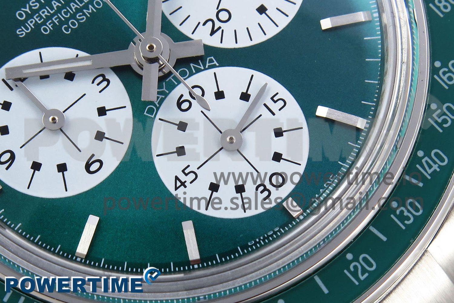 Daytona SS ADGF Best Edition Green/White Dial on SS Bracelet A7750 - Image 5