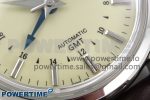Grand Seiko Elegance GMT SS GSF 1:1 Best Edition Cream Dial on Brown Leather Strap NH34 - Image 5