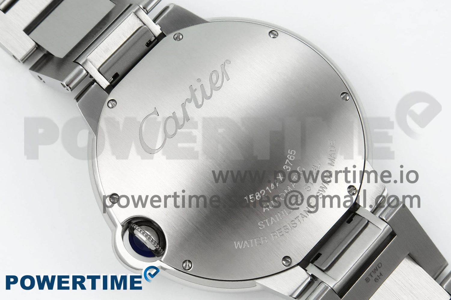 Ballon Bleu 42mm SS CHF 1:1 Best Edition Grey Texture Dial on SS Bracelet A2824 - Image 8