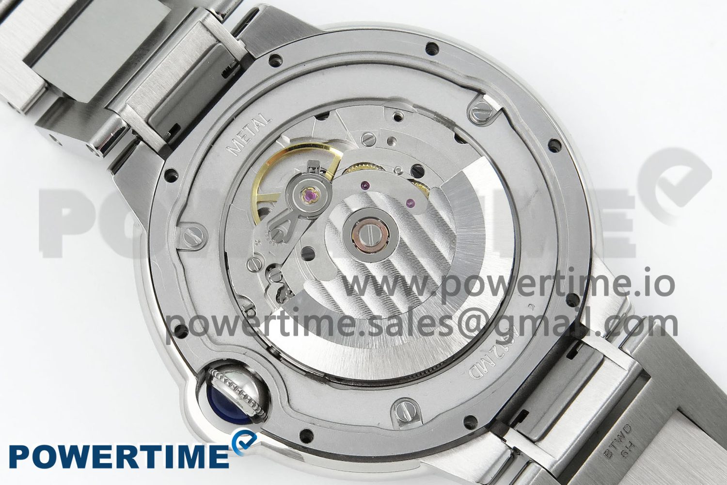 Ballon Bleu 42mm SS CHF 1:1 Best Edition Grey Texture Dial on SS Bracelet A2824 - Image 9