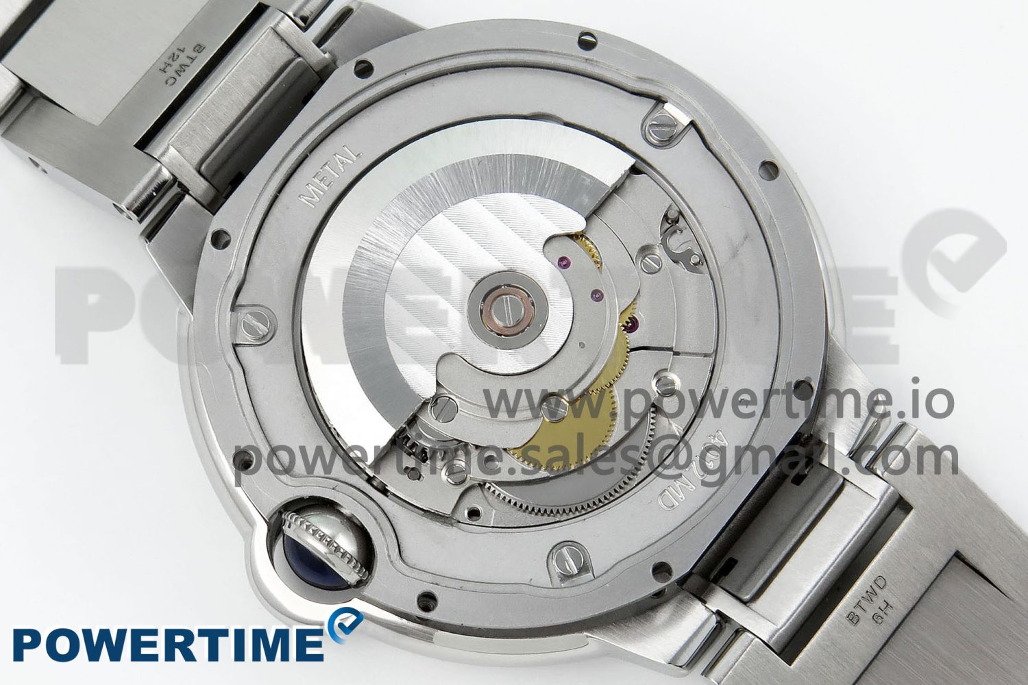 Ballon Bleu 42mm SS CHF 1:1 Best Edition Grey Texture Dial on SS Bracelet A2824 - Image 10