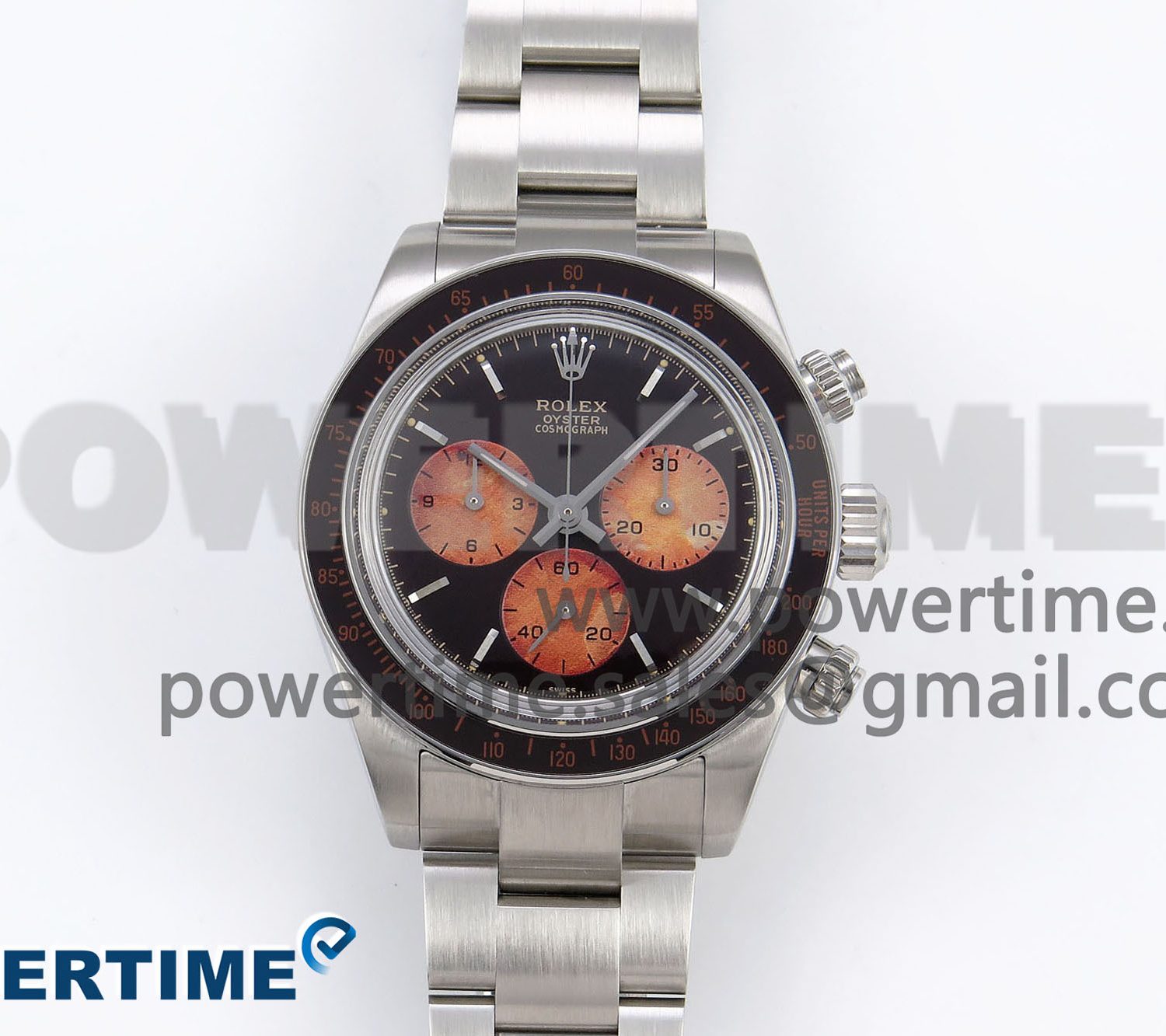 Daytona SS ADGF Best Edition Black/Orange Dial on SS Bracelet A7750