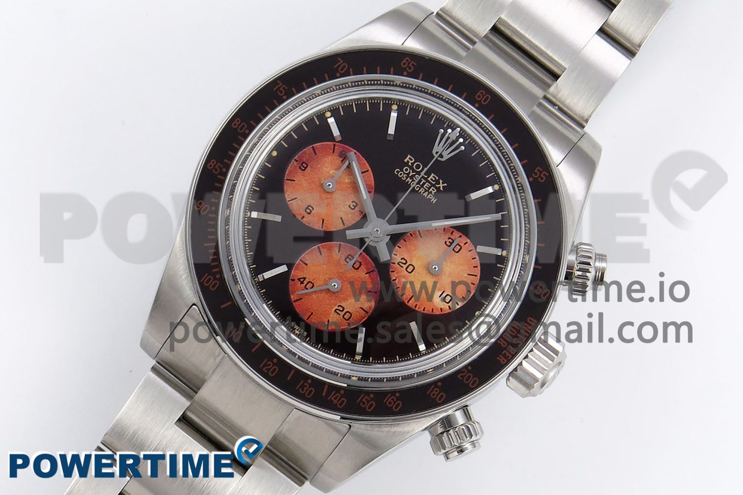 Daytona SS ADGF Best Edition Black/Orange Dial on SS Bracelet A7750 - Image 2