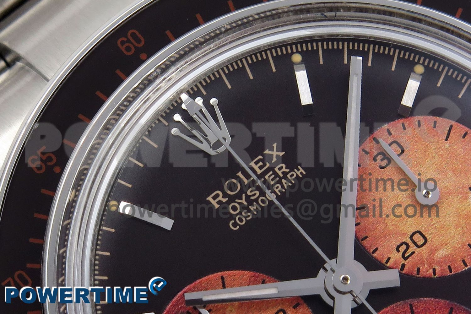 Daytona SS ADGF Best Edition Black/Orange Dial on SS Bracelet A7750 - Image 4