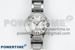 Ballon Bleu 42mm SS CHF 1:1 Best Edition White Texture Dial on SS Bracelet A2824
