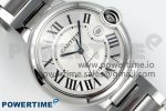 Ballon Bleu 42mm SS CHF 1:1 Best Edition White Texture Dial on SS Bracelet A2824 - Image 3