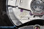 Daytona DIW Carbon Case DIWF Edition Black/White Dial Orange Diamonds Bezel on White Nylon Strap A7750 - Image 9