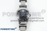 Ballon Bleu 42mm SS CHF 1:1 Best Edition Grey Texture Dial on SS Bracelet A2824