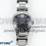 Ballon Bleu 42mm SS CHF 1:1 Best Edition Grey Texture Dial on SS Bracelet A2824