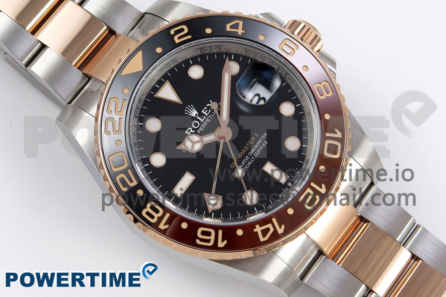 GMT-Master II 126711 CHNR ARF 1:1 Best Edition Black Dial on RG/SS Bracelet VR3285 CHS - Image 3