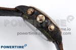 Daytona DIW Carbon Case DIWF Edition Black Dial Rainbow Diamonds Bezel on Brown Nylon Strap A7750 - Image 6