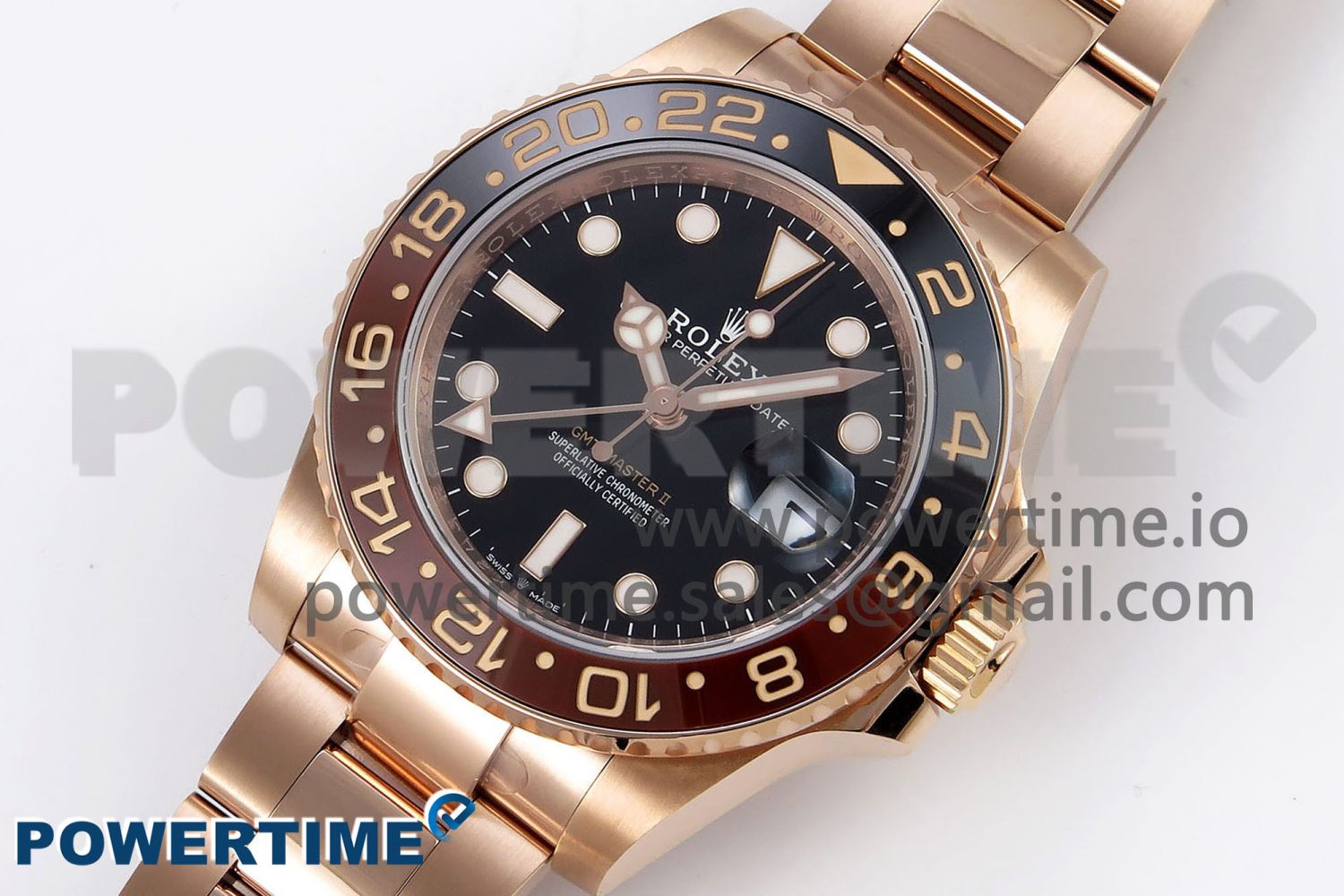 GMT-Master II 126715 CHNR ARF 1:1 Best Edition Black Dial on RG Bracelet VR3285 CHS - Image 2