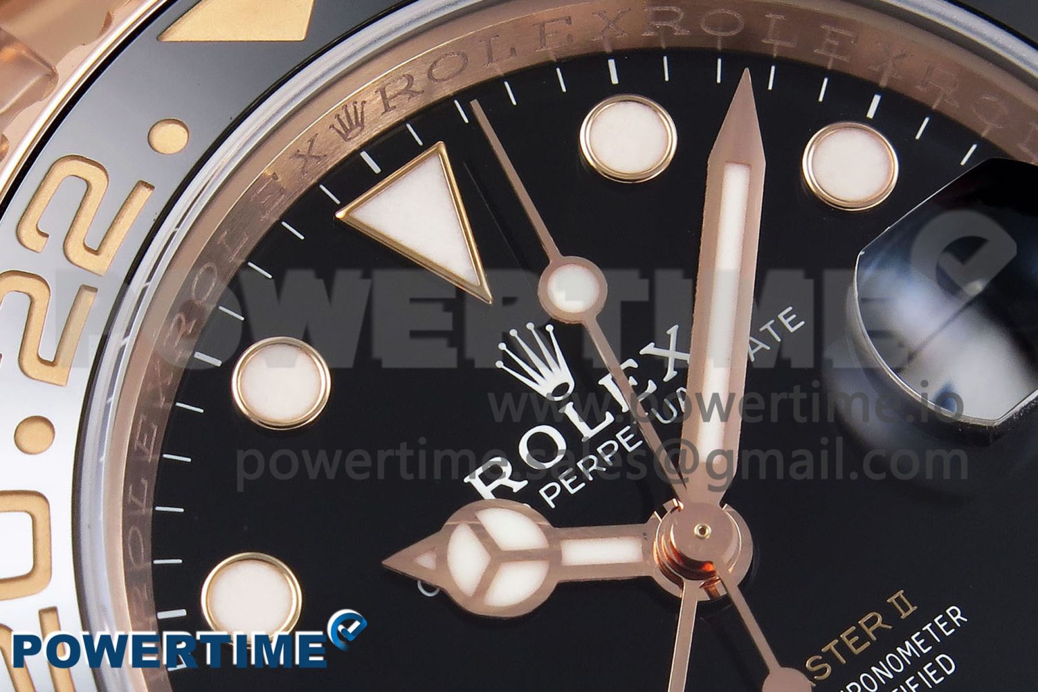 GMT-Master II 126715 CHNR ARF 1:1 Best Edition Black Dial on RG Bracelet VR3285 CHS - Image 4