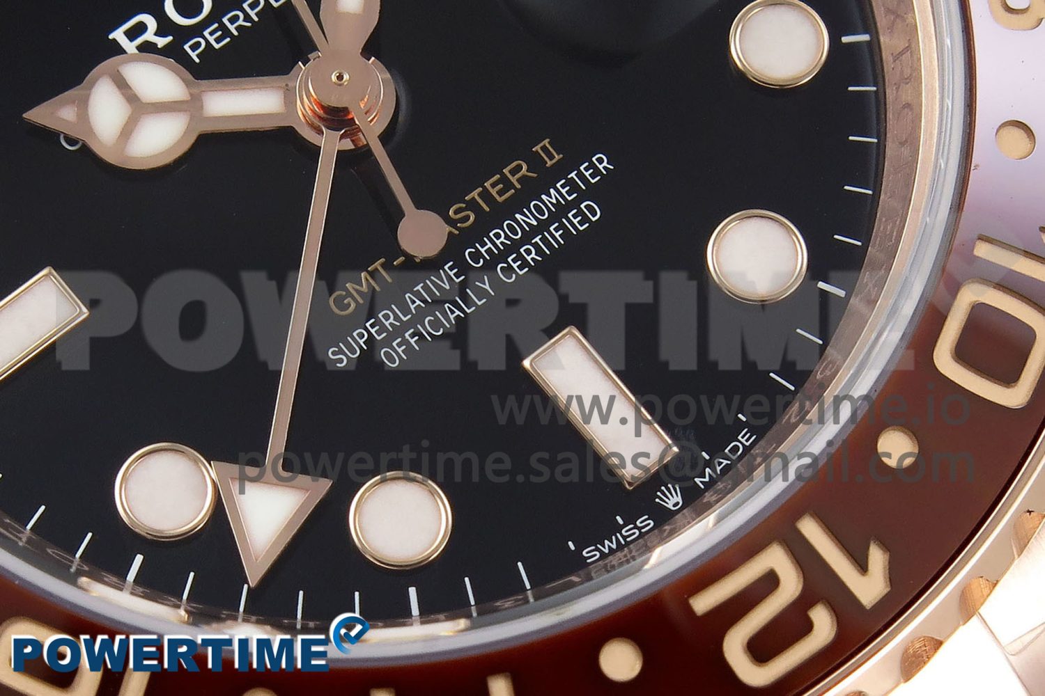 GMT-Master II 126715 CHNR ARF 1:1 Best Edition Black Dial on RG Bracelet VR3285 CHS - Image 5