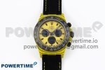 Daytona DIW Yellow Carbon Case DIWF Edition Black/White Dial on Black Nylon Strap A7750