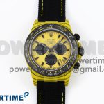 Daytona DIW Yellow Carbon Case DIWF Edition Black/White Dial on Black Nylon Strap A7750