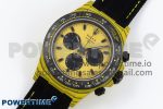 Daytona DIW Yellow Carbon Case DIWF Edition Black/White Dial on Black Nylon Strap A7750 - Image 2