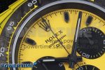 Daytona DIW Yellow Carbon Case DIWF Edition Black/White Dial on Black Nylon Strap A7750 - Image 4