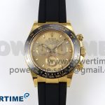 Daytona 116518 Clean 1:1 Best Edition YG Dial on Oysterflex Rubber Strap SA4130