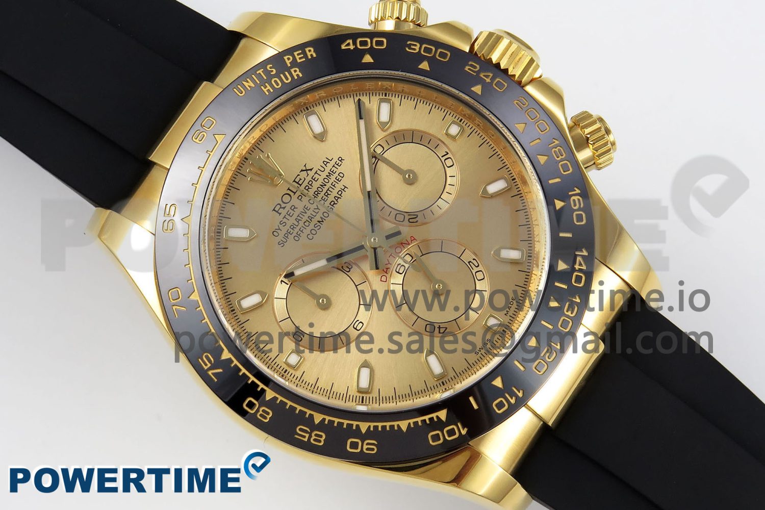 Daytona 116518 Clean 1:1 Best Edition YG Dial on Oysterflex Rubber Strap SA4130 - Image 3